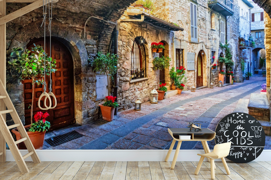 Papier peint ruelle italienne - Pure Panoramique