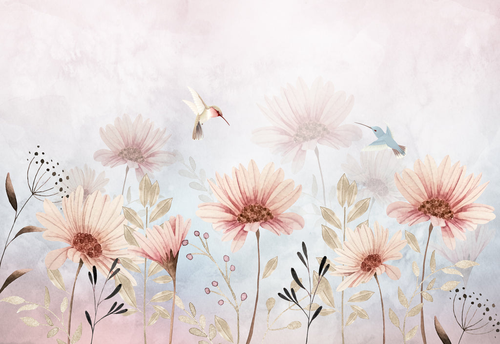 papier peint panoramique floral francais